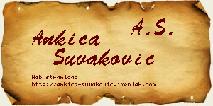 Ankica Šuvaković vizit kartica
